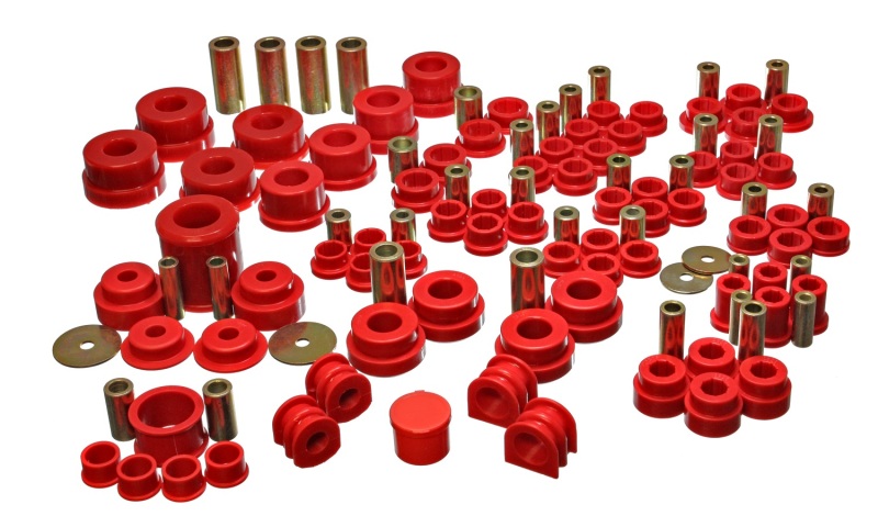 Energy Suspension 02-09 Nissan 350Z / 03-07 Infiniti G35 Coupe Red Hyper-Flex Master Bushing Set thumbnail 5