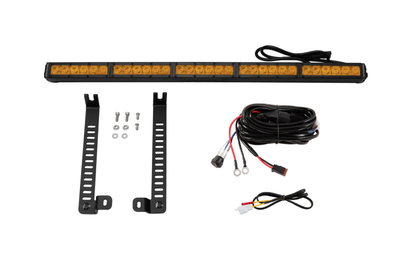 Diode Dynamics 14-19 Toyota 4Runner SS30 (Single) Stealth Lightbar Kit - Amber Driving thumbnail 2