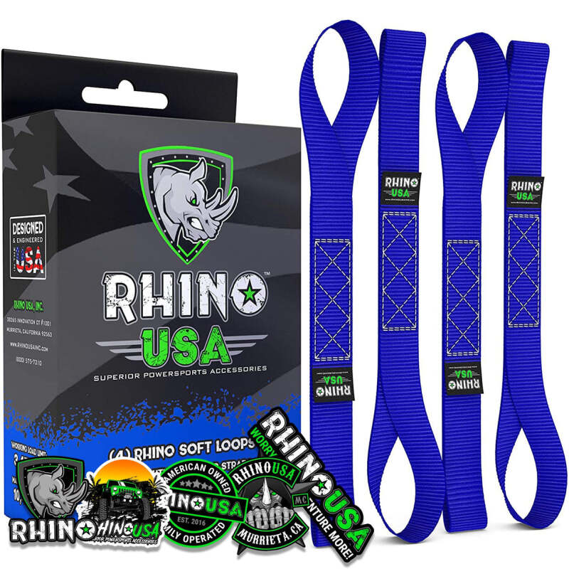 Rhino USA Soft Loops Motorcycle Tie-Down Set 4-Pack Blue
Tie Strap