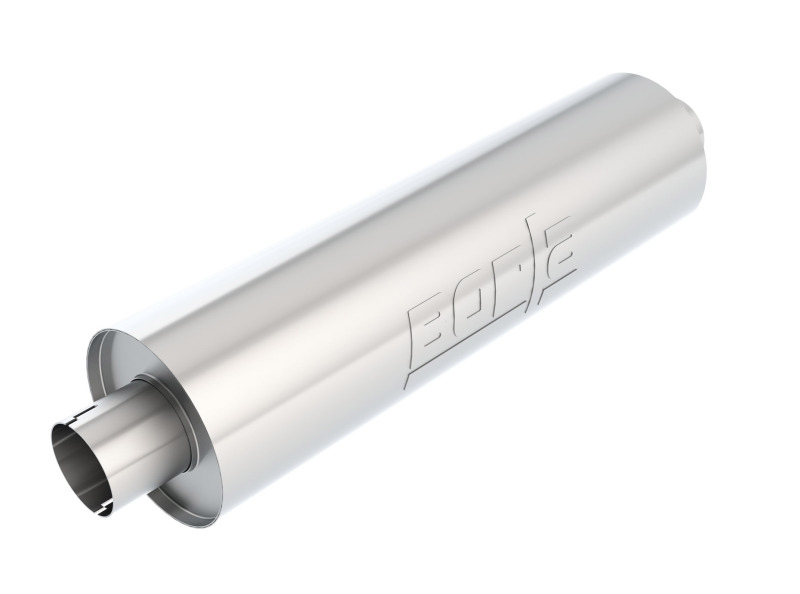 Borla Heavy Duty (Truck) Muffler - 3in Center-Center 24in x 6.75in Round (Notched) thumbnail 2
