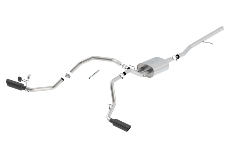 Borla 14-19 Chevrolet Silverado / GMC Sierra 1500 Cat-Back Touring Exhaust - 4in Tip thumbnail 2