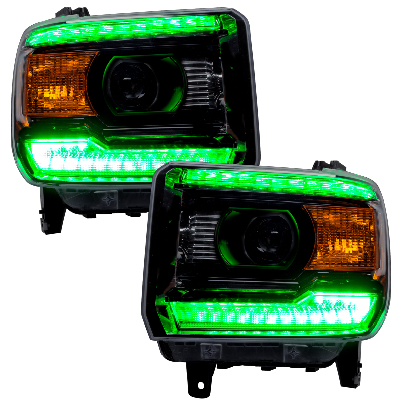 Oracle 14-15 GMC Sierra Headlight DRL Upgrade Kit - ColorSHIFT w/ BC1 Controller