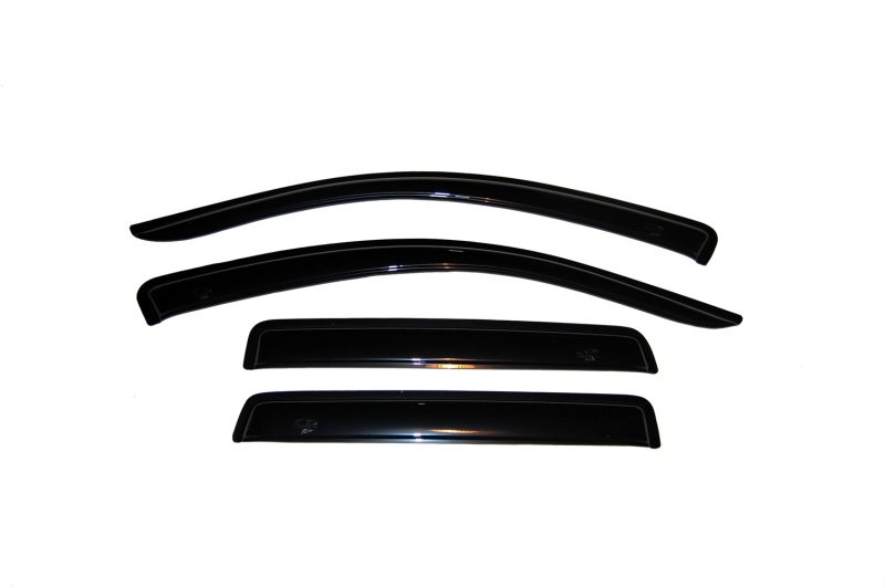 AVS 07-10 Mitsubishi Outlander Ventvisor Outside Mount Window Deflectors 4pc - Smoke thumbnail 3