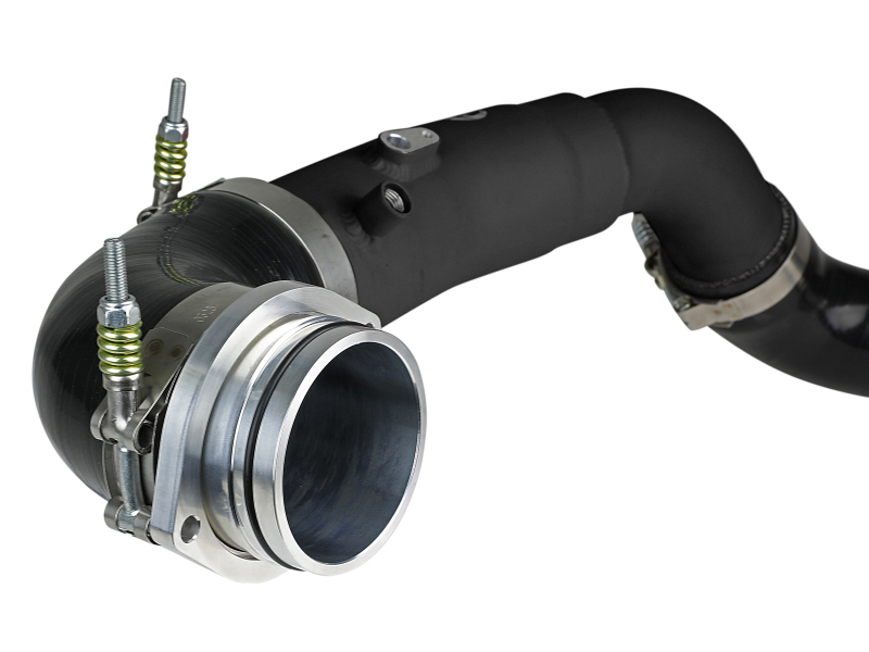 BladeRunner 2-1/2 IN Aluminum Hot Charge Pipe Black