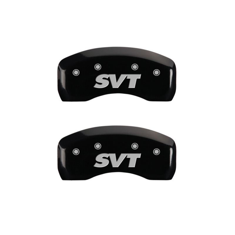 MGP 4 Caliper Covers Engraved Front & Rear SVT Black finish silver ch thumbnail 7