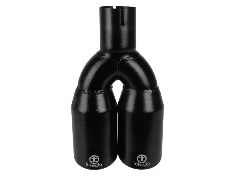 aFe Takeda 304 Stainless Steel Clamp-on Exhaust Tip Black 2-1/2ininlet x 3-1/2in Outlet X 12in L thumbnail 4