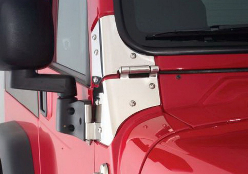 Rampage 1976-1983 Jeep CJ5 Windshield Hinge - Stainless thumbnail 2