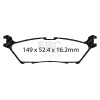 EBC 2021+ Ford F-150 2WD/4WD 2.7TT/3.5TT Greenstuff Rear Brake Pads thumbnail 6