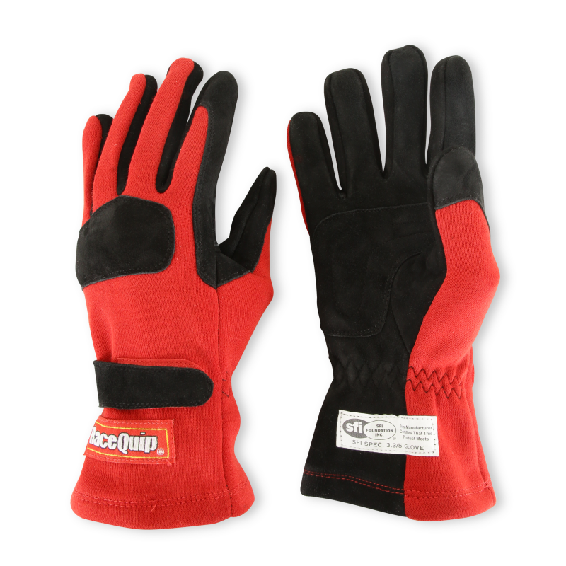 RaceQuip Red 2-Layer SFI-5 Glove - Small thumbnail 5