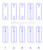 King Engine Bearings Audi/VW ABL/ ADY/ AHH/ AKS Main Bearing Set thumbnail 2