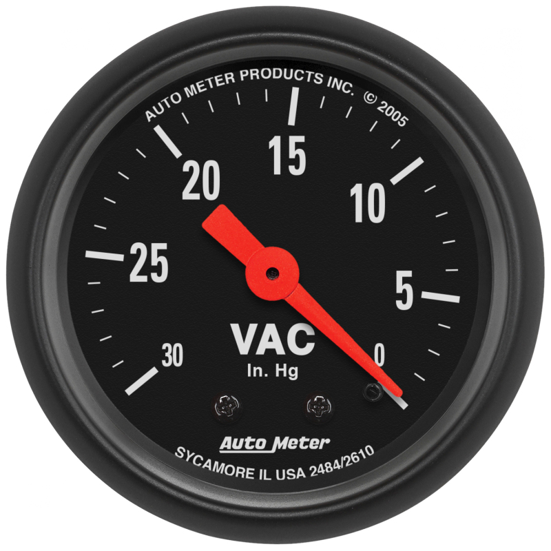 AutoMeter Gauge Vacuum 2-1/16in. 30Inhg Mechanical Z-Series thumbnail 4