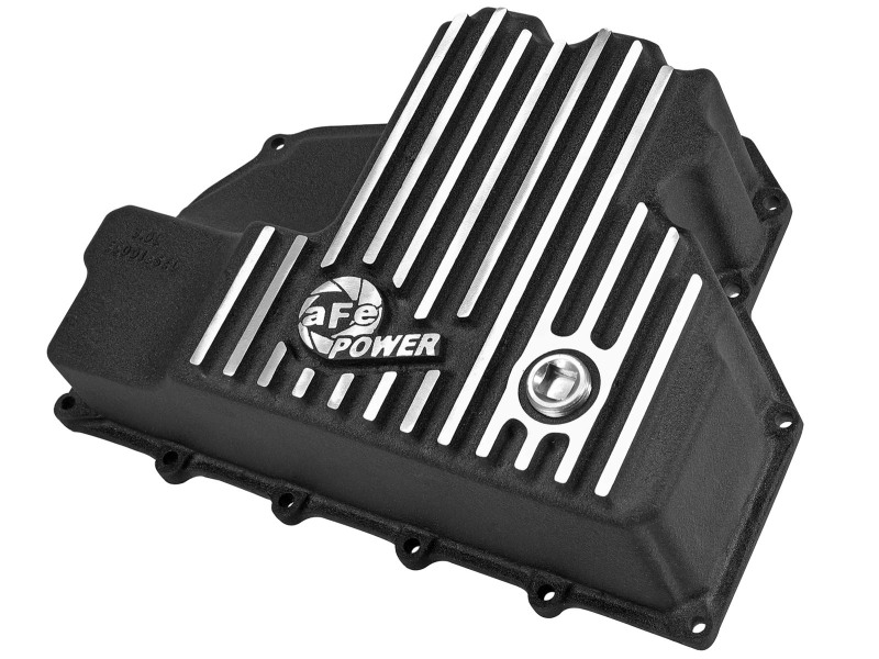 aFe Engine Oil Pan Black Machined; 14-16 Dodge RAM 1500 EcoDiesel 3.0L V6 (td) thumbnail 2