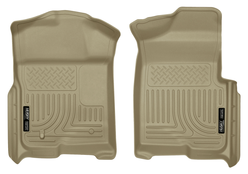 Husky Liners 09-12 Ford F-150 Regular/Super/Super Crew Cab WeatherBeater Tan Floor Liners thumbnail 5