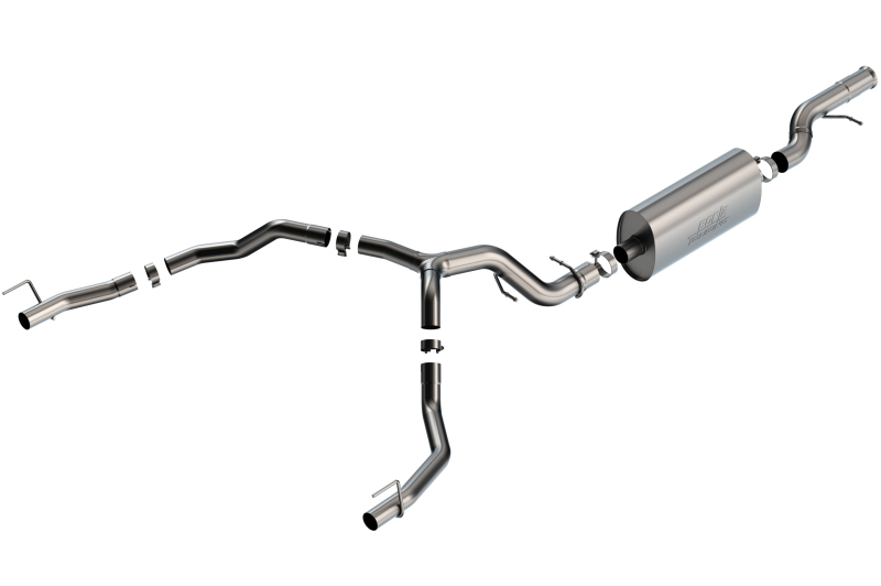 Borla 21-22 Cadillac Escalade 6.2L V8 2/4WD 4DR Touring Cat-Back Exhaust w/ Factory Bezel Tips thumbnail 2