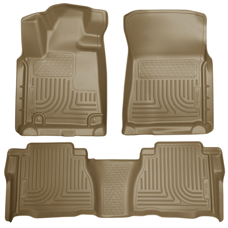 Husky Liners 2012 Toyota Tundra Double/CrewMax Cab WeatherBeater Combo Tan Floor Liners thumbnail 3
