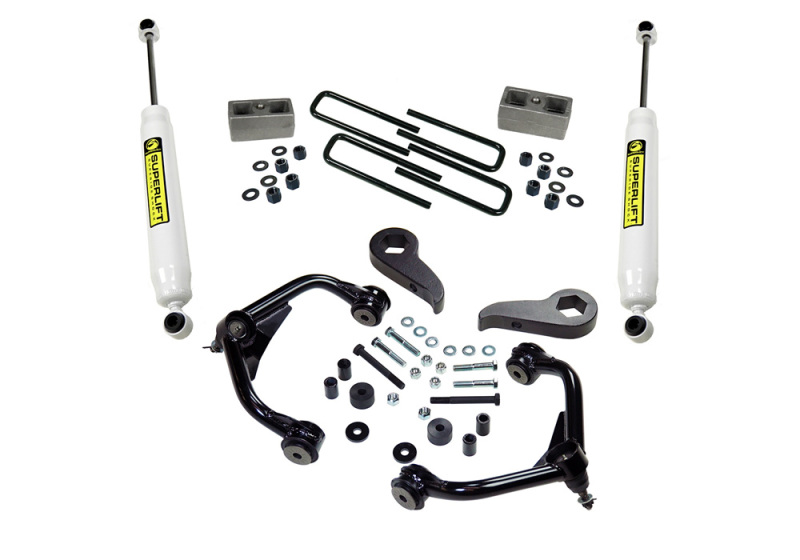Superlift 11-19 Chevy Silv/GMC Sierra 2500 HD 3in Lift Kit w/ Superlift Rear Shocks thumbnail 4