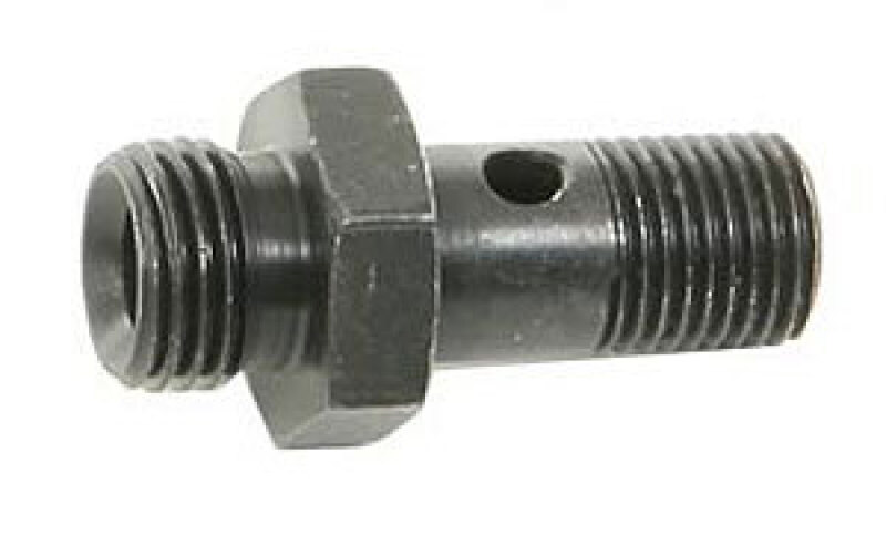 AEM High Volume Fuel Rail Banjo Fitting w/ Hole - Male -6AN ORB thread (9/16in -18) thumbnail 6