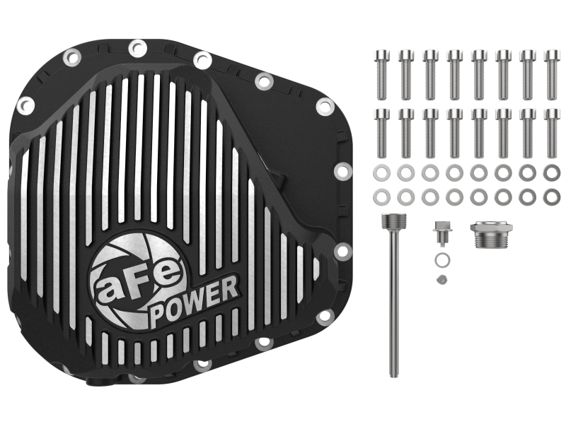 aFe POWER Pro Series Rear Diff Cover Black w/ Machined Fins Ford F-250/350 23-26 (Sterling 11.6) thumbnail 6