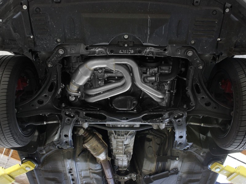 aFe 12-17 Toyota 86 / FRS / BRZ Twisted Steel 304 Stainless Steel Long Tube Header w/ Cat thumbnail 5