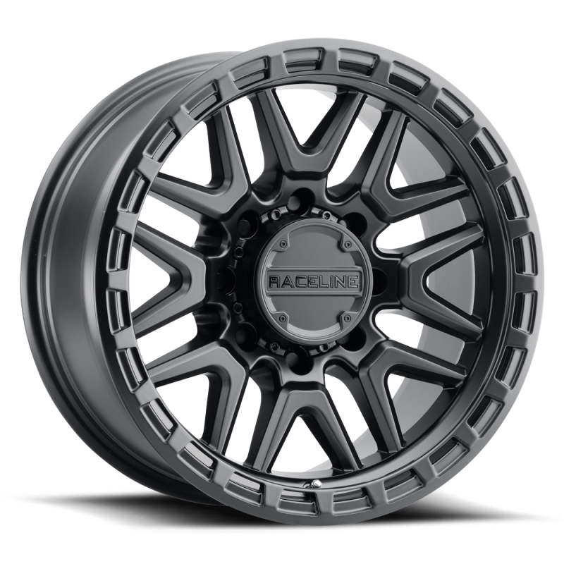 Raceline 953B Krank Wheel 20x9 / 8x165.1 / 0,, Offset 125.2mm Bore - Satin Black thumbnail 4
