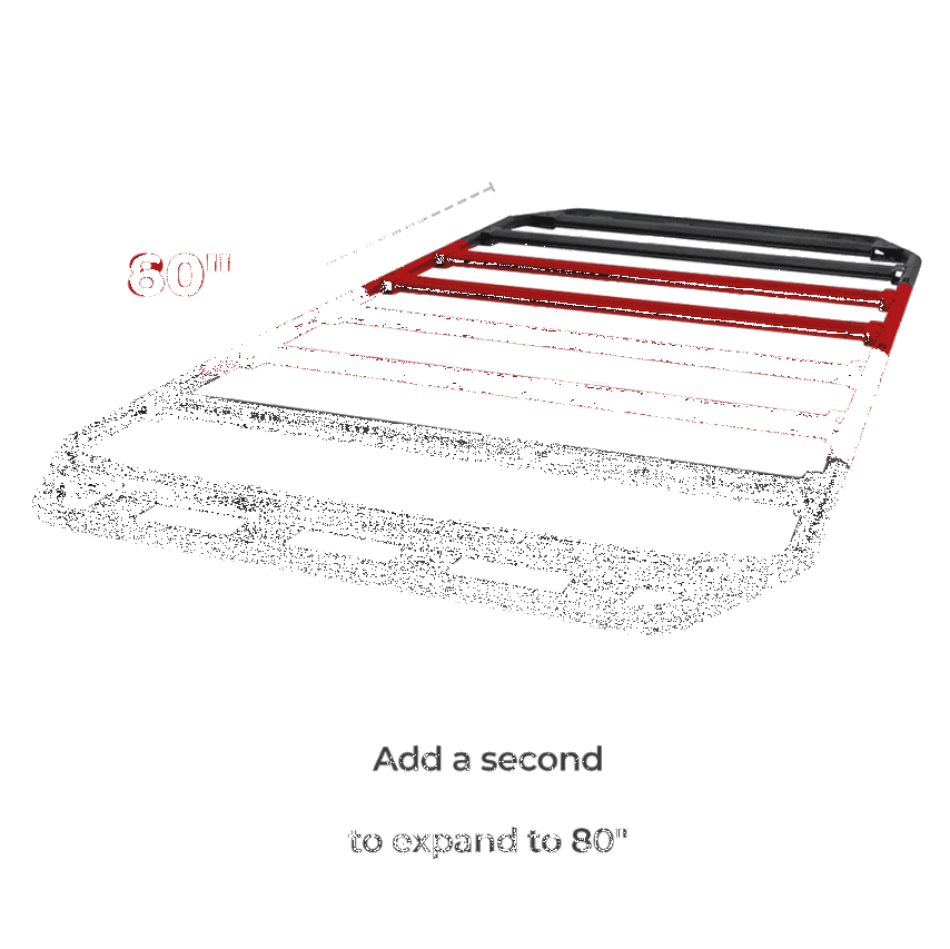 Go Rhino SRM300 20in. Center Rack Extender Leaf - Single Extension - Tex. Blk thumbnail 7