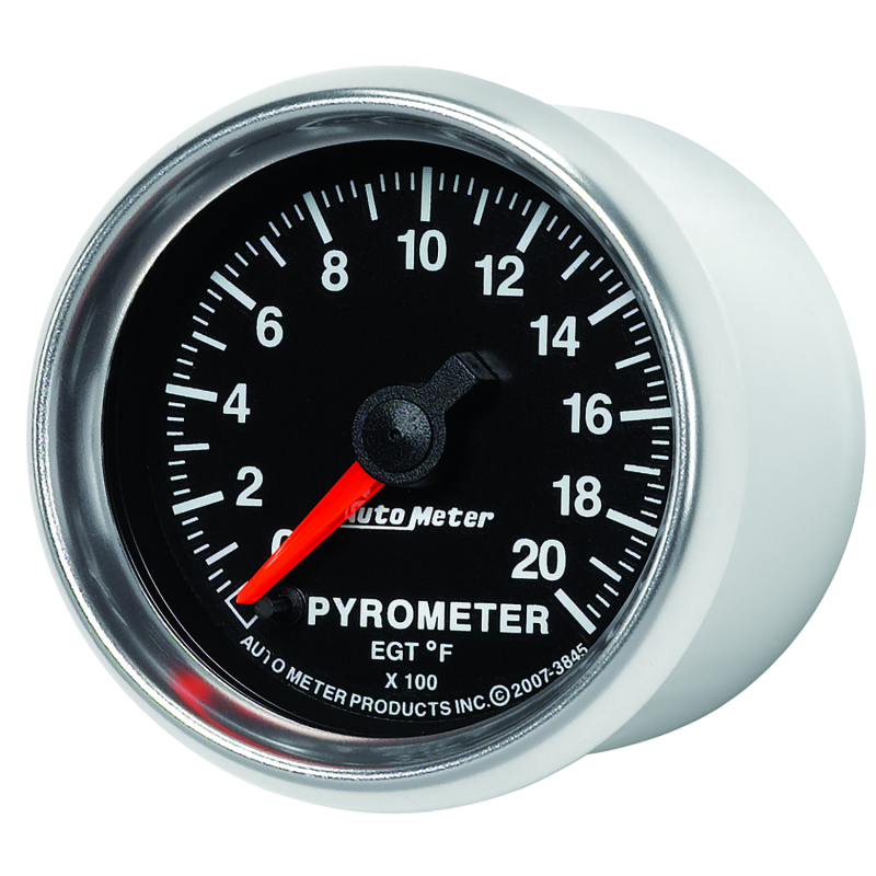 Autometer GS 0-2000 degree F Full Sweep Electronic Pyrometer Gauge