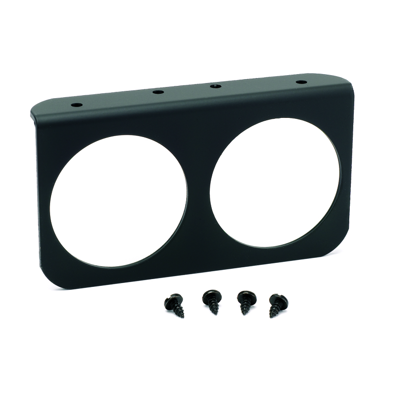 Autometer 2-5/8in Black Aluminum Dual Gauge Mounting Panel