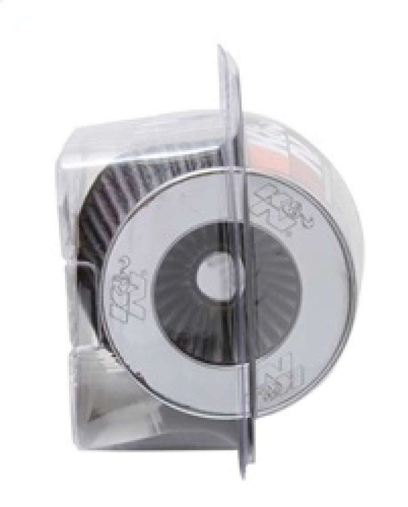 K&N Universal Filter Chrome Round Tapered White - 4in Flange ID x 1.125in Flange Length x 5.5in H thumbnail 7