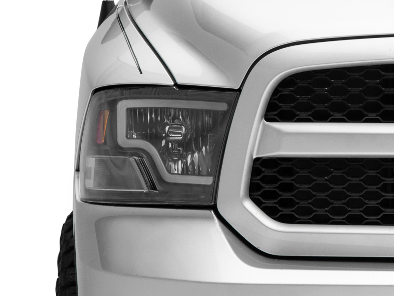 Raxiom 09-18 Dodge RAM 1500 LED Bar Headlights- Black Housing (Clear Lens) thumbnail 4