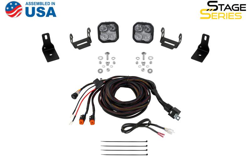Diode Dynamics 2022+ Ford Maverick, C2 Sport Stage Series Ditch Light Kit Pro White Combo thumbnail 9