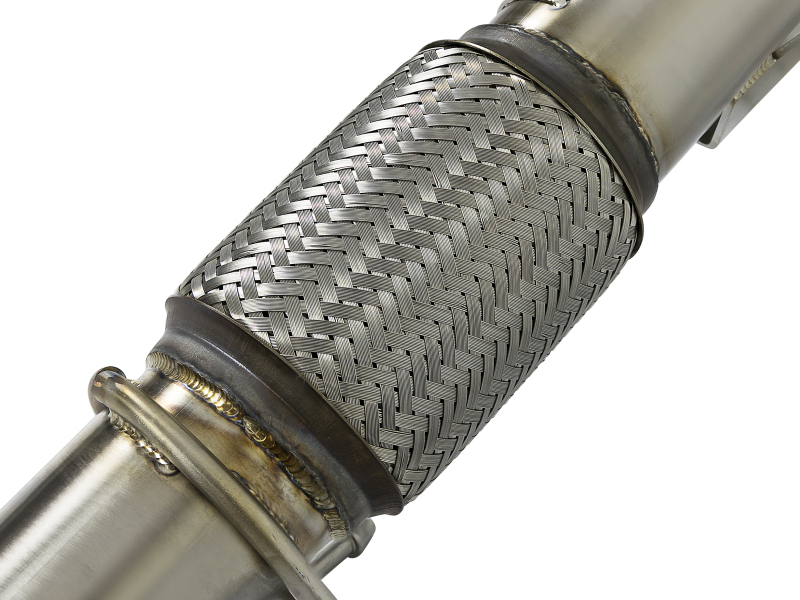 aFe Twisted Steel 3in. 304 SS Catted Series Downpipe 16-18 Ford Focus RS I4-2.3L (t) thumbnail 8