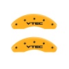 MGP 2 Caliper Covers Engraved Front Vtech Yellow Finish Black Characters 1997 Honda Civic thumbnail 7