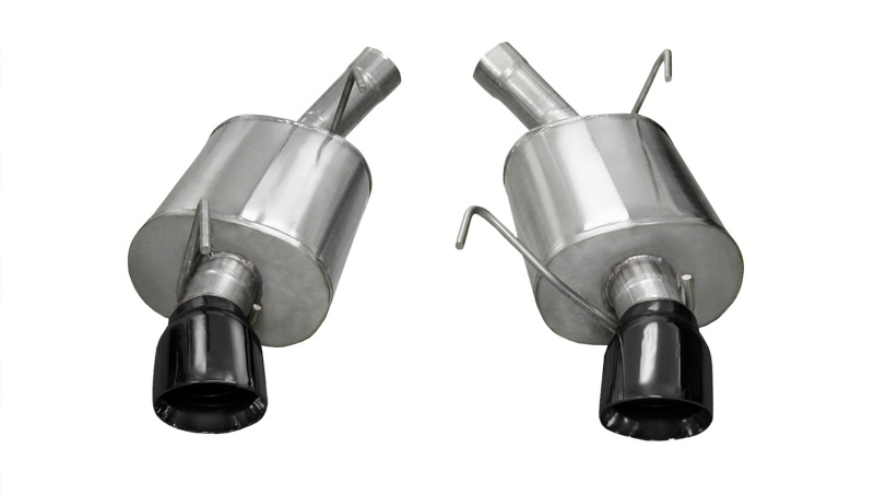 Corsa 2005-2010 Ford Mustang Shelby GT500 5.4L V8 Black Sport Axle-Back Exhaust thumbnail 2