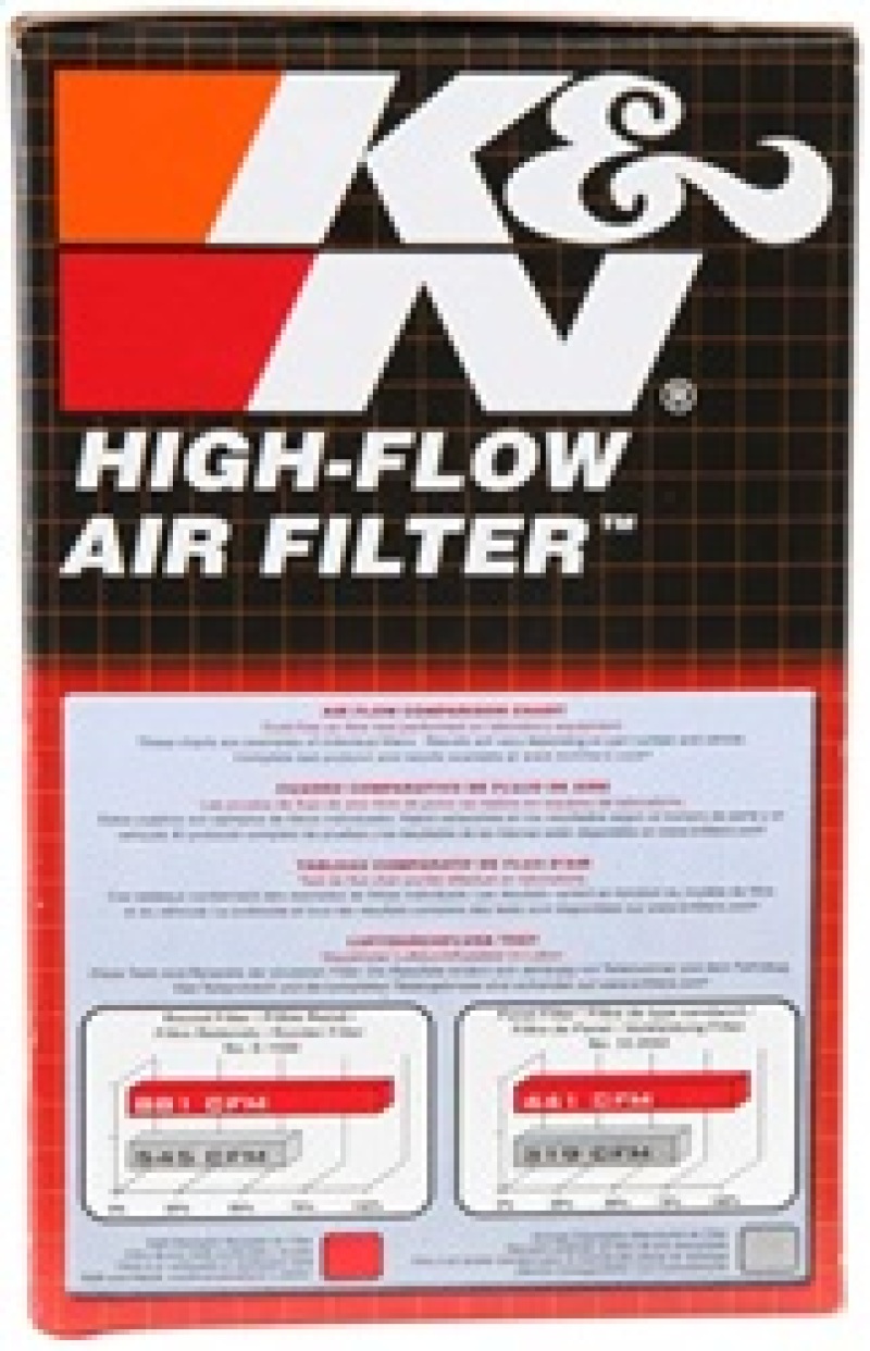 K&N Universal Clamp-On Air Filter 2-7/16in Flange 4-1/2x3-3/4in Base 3x2in Top 6in Height thumbnail 7