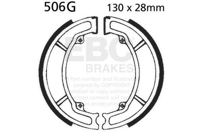 BRAKE SHOES 506G GROOVED - Image 3