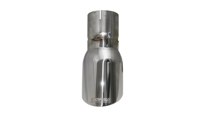 Corsa Single Universal 3.0in Inlet / 4in Outlet Polished Pro-Series Tip Kit thumbnail 5