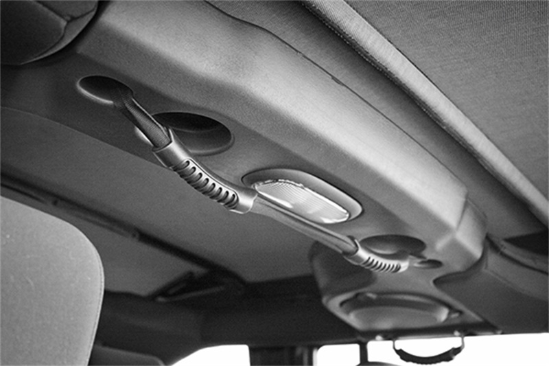 Grab Strap, Rear, Dual, Black; 07-18 Jeep Wrangler JKU
Grab Handle