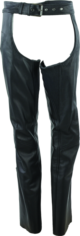 Kuryakyn Leather By River Road Plains Leather Chaps Black Womens - 3XL thumbnail 2