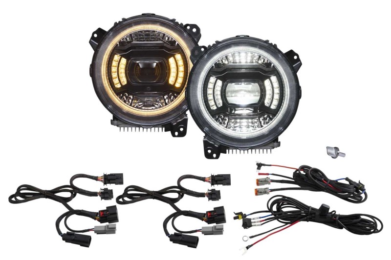 Diode Dynamics 18-23 Jeep JL Wrangler Elite Max LED Headlamps