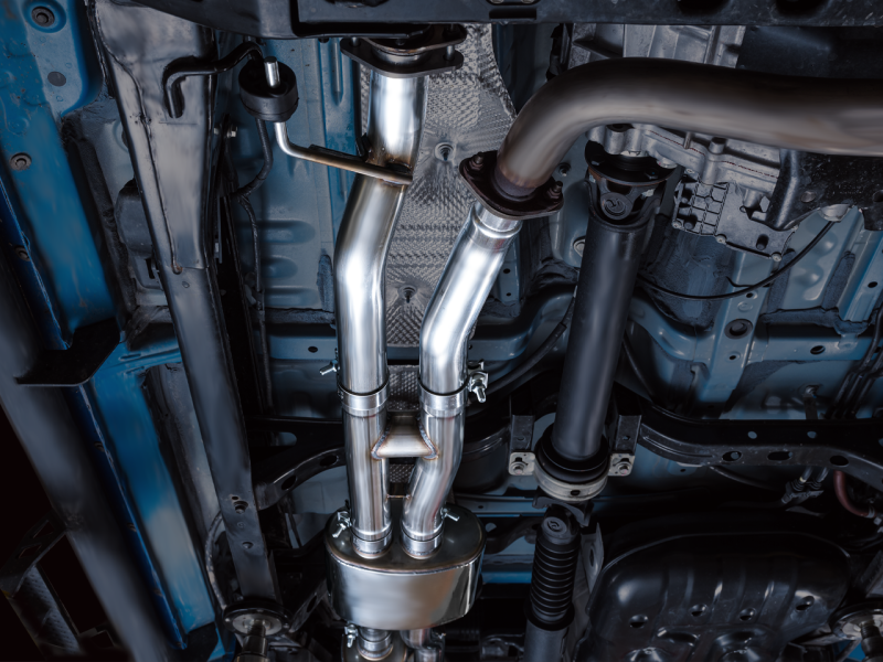 AWE Tuning 16-22 Toyota Tacoma 0FG Cat-Back Exhaust w/ BashGuard - Dual Diamond Black Tips thumbnail 5