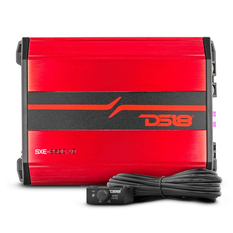 DS18 1-Channel SXE Amplifier Class D 800/1ohm 600/2ohm 300/4ohm Watts RMS- Red thumbnail 7