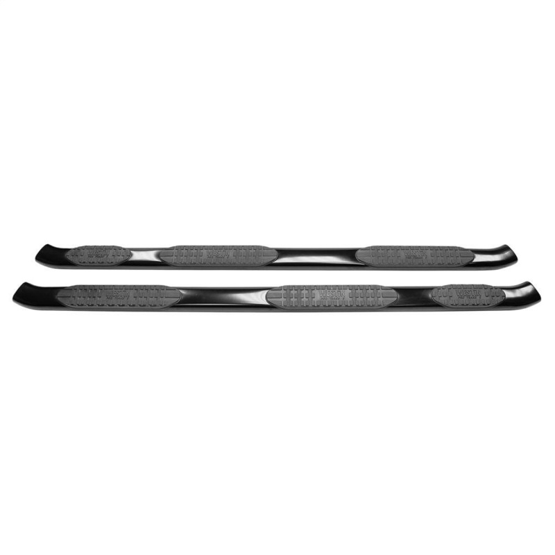 Westin 2007-2018 Chevy Silverado 2500/3500 Crew Cab PRO TRAXX 5 WTW Oval Nerf Step Bars - Black thumbnail 9