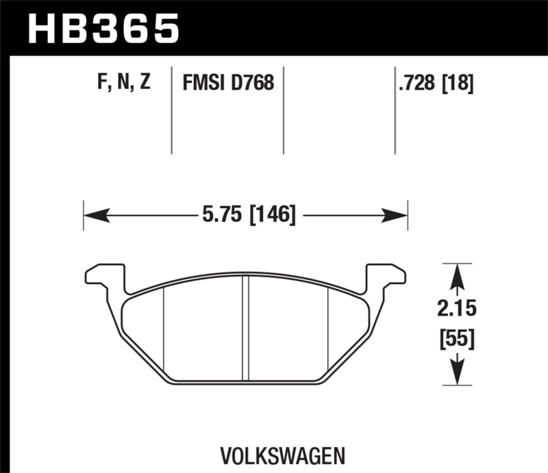 Hawk HP+ Street Brake Pads thumbnail 5