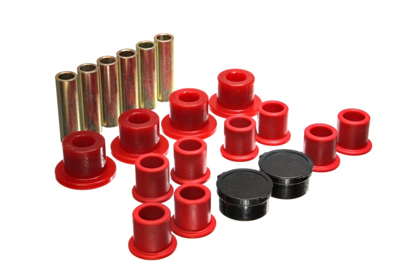 Energy Suspension 98-11 Ford Ranger Red Rear Leaf Spring Bushing Set thumbnail 6