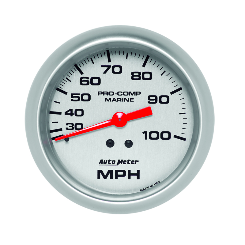Autometer Marine Silver Mechanical Speedometer thumbnail 4