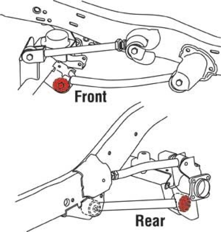 SPC Performance Front/Rear Lower Control Arm xAxis Joint Jeep 07-14 Wrangler / 93-98 Grand Cherokee thumbnail 6
