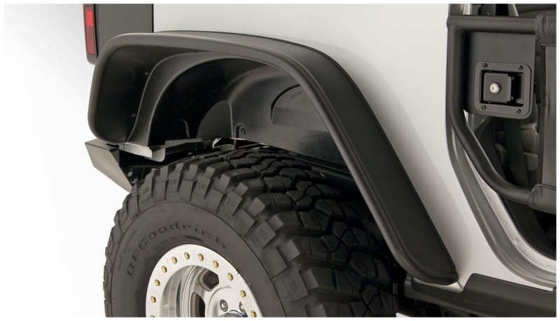 07-18 Jeep Wrangler Flat Style Flares 4pc Fits 2-Door Sport Utility Only - Black - Image 10