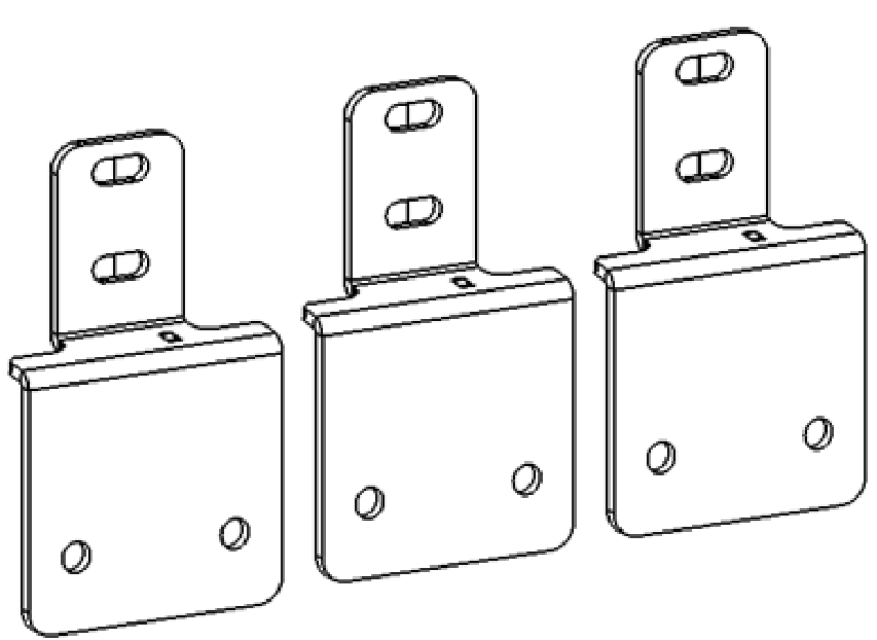 Go Rhino 05-26 Nissan Frontier (4dr) Dominator Xtreme Side Step Mounting Brackets - Tex. Blk thumbnail 2