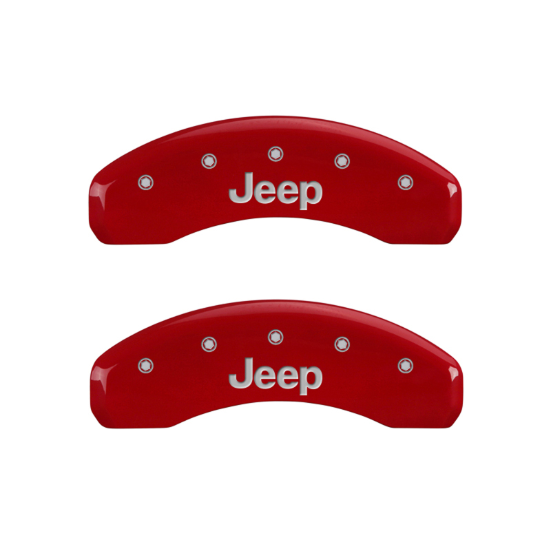 MGP 4 Caliper Covers Engraved Front & Rear JEEP Yellow finish black ch thumbnail 9