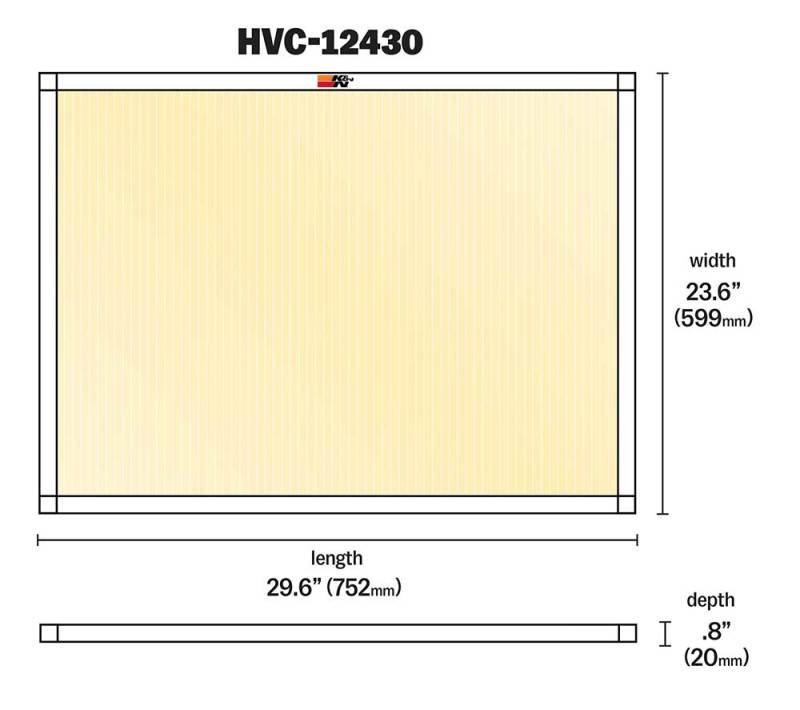 K&N HVAC Filter - 24 x 30 x 1 thumbnail 5